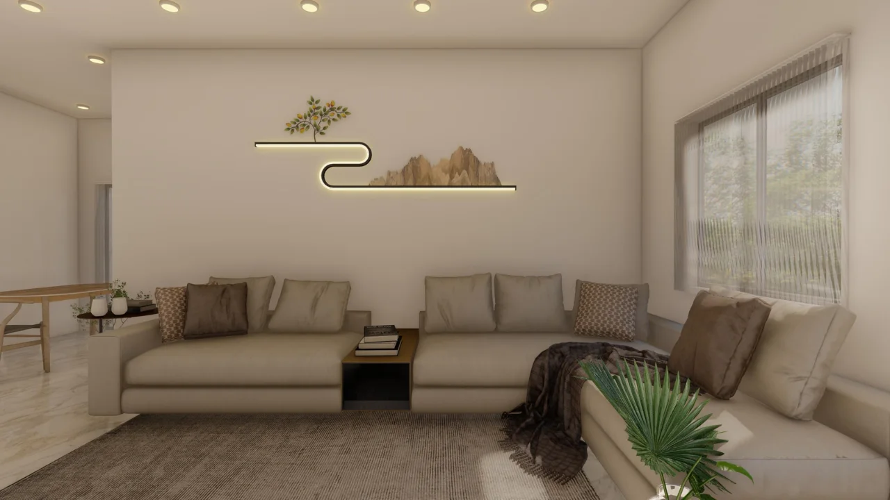 A warm, shared lounge where senior citizens gather